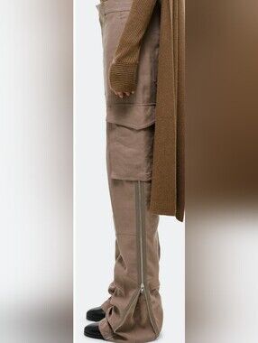 Helmut Lang Arch Carpenter High-Rise Cargo Pants in Archwood New SZ 4 US Women